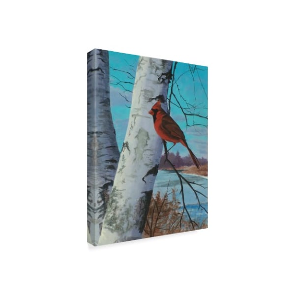 Rusty Frentner 'Painting For Red Bird' Canvas Art,35x47